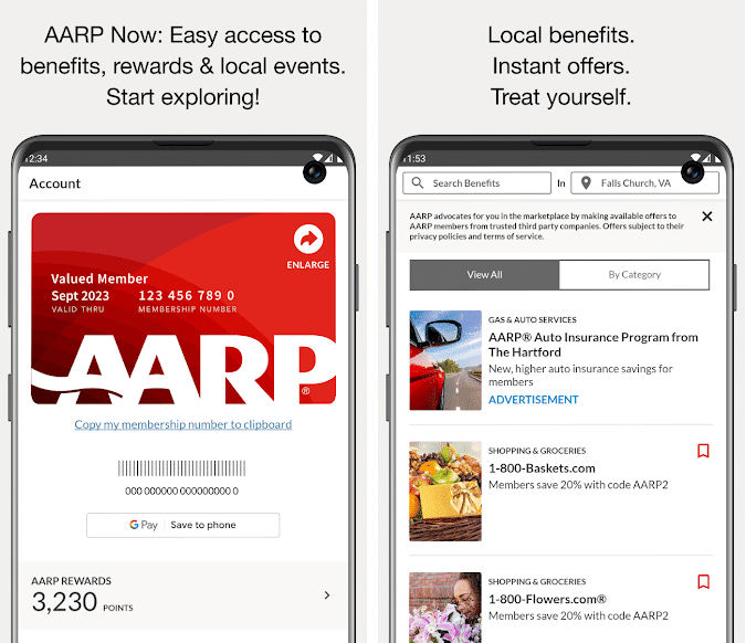 AARP phone app